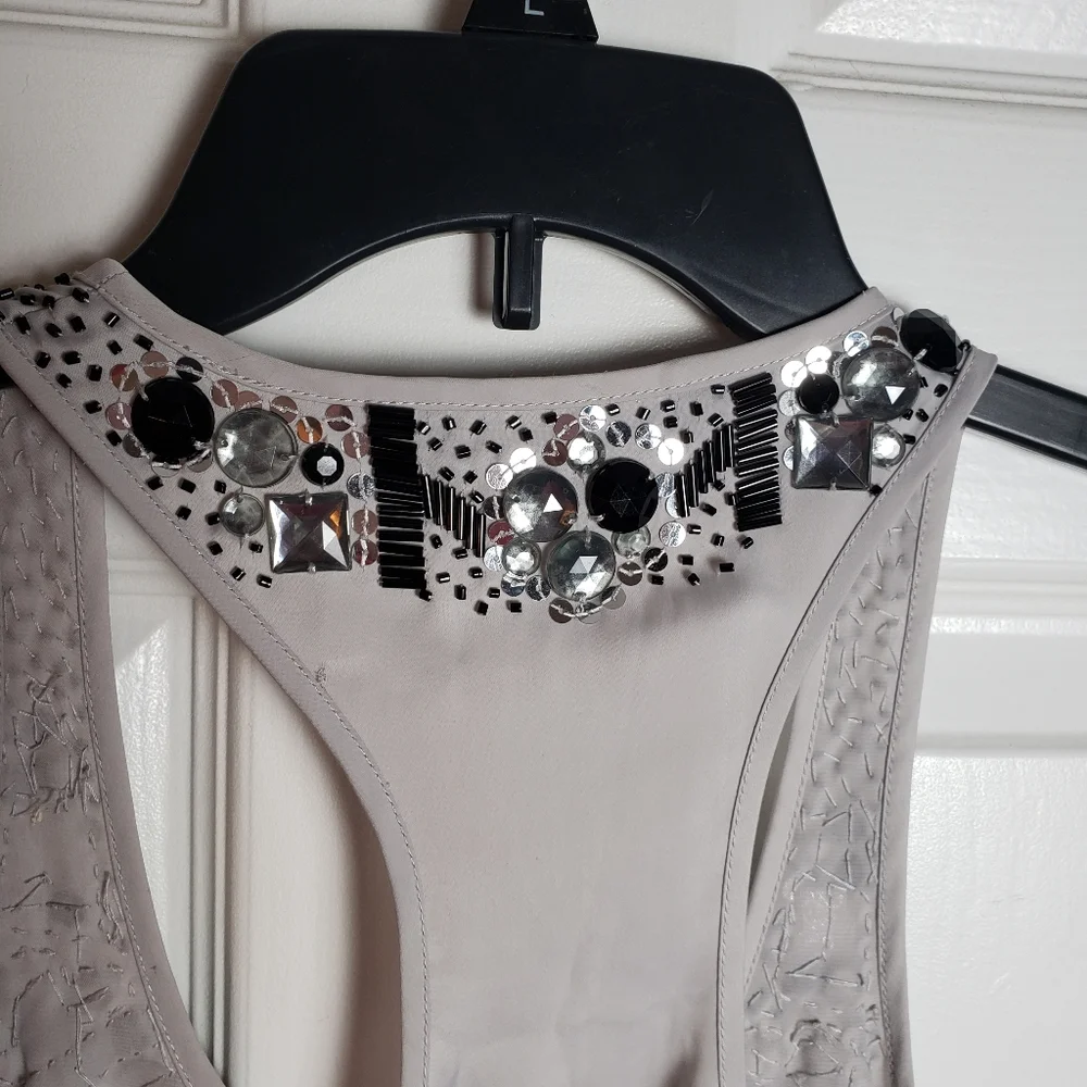 Express Design Studio Jewel Embellished Razorback Tank - Picture 8 of 8